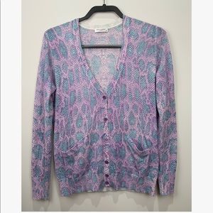 Equipment snake-Print wool blend cardigan Small